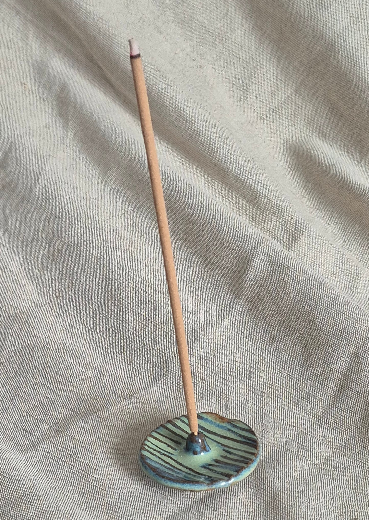 Incense Stick Holder in Rusted Turquoise