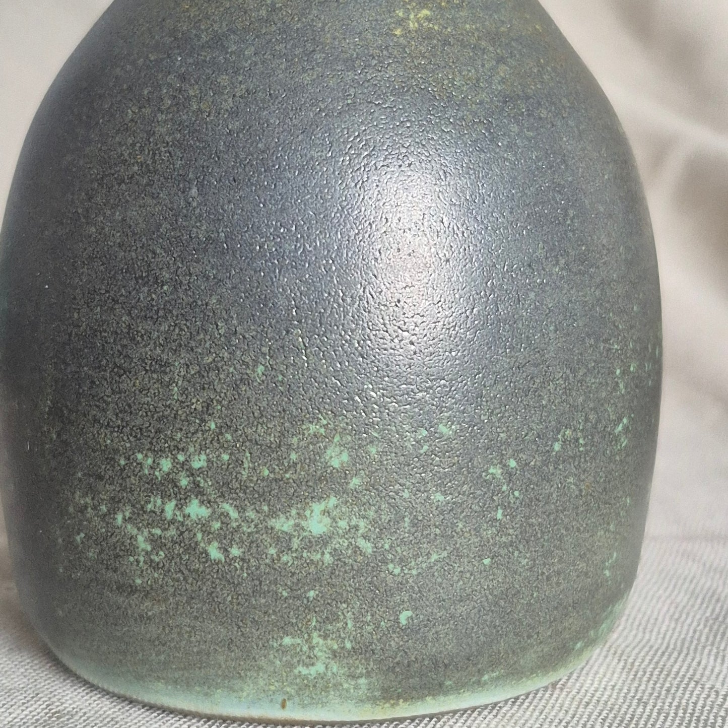 Bottle Neck Vase in Verdigris