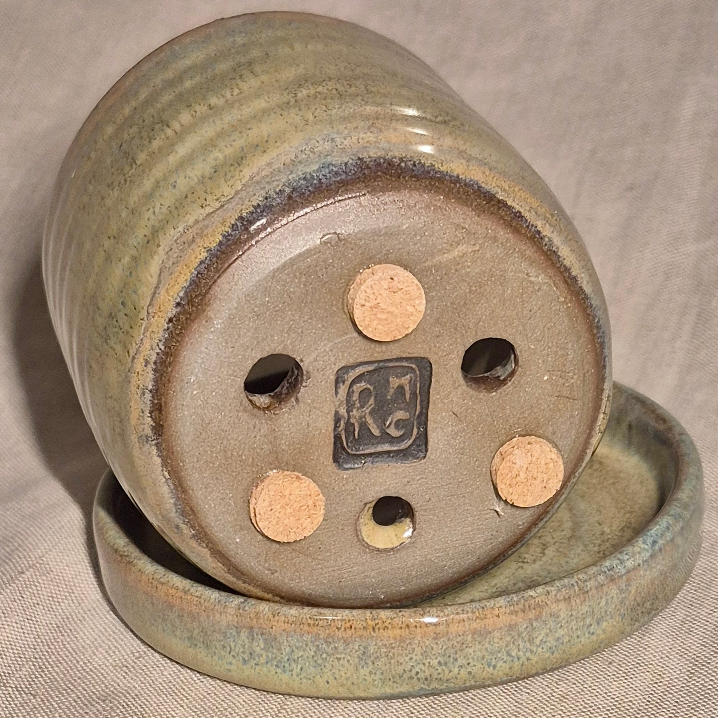 Small Indoor Planter in Toasted Sage