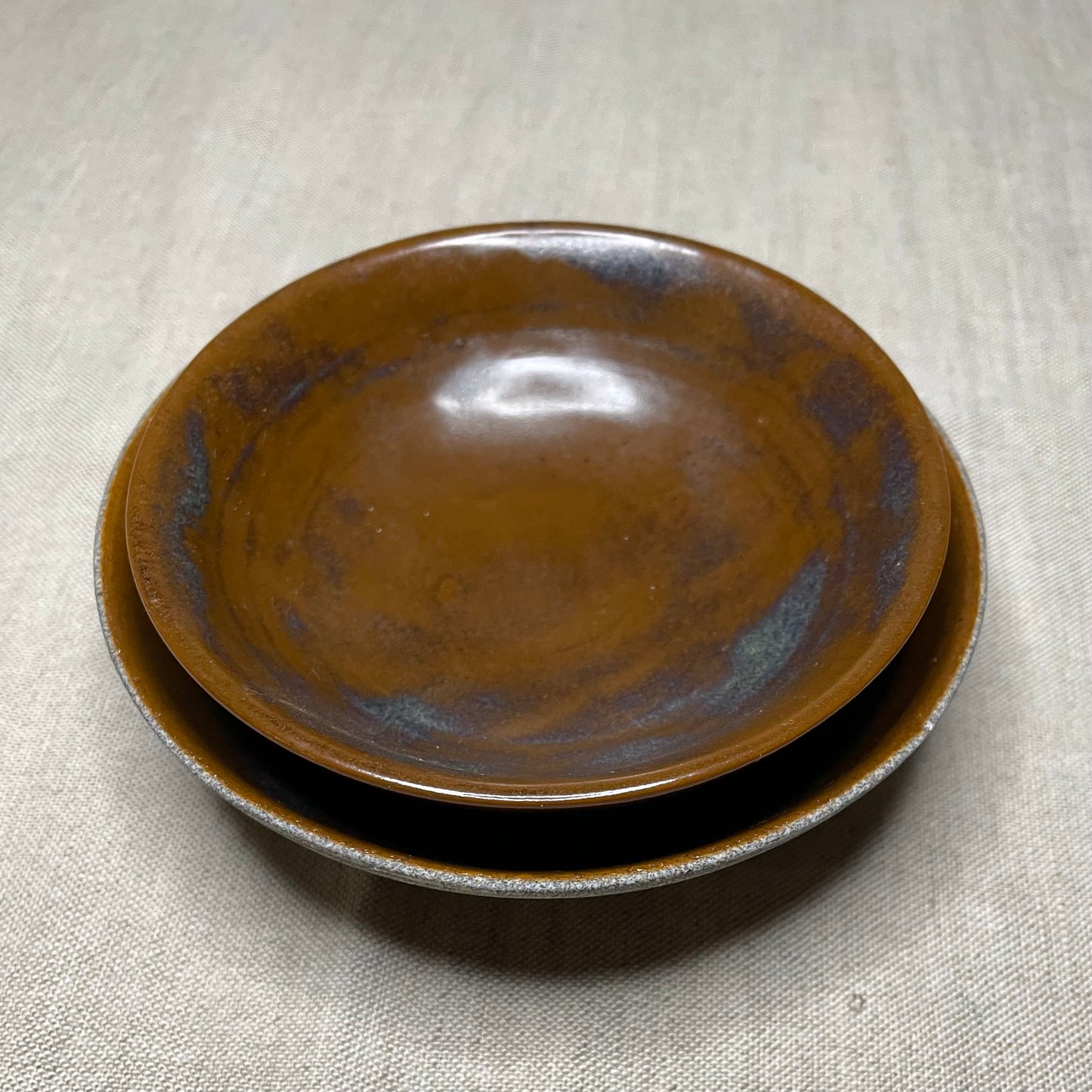 Set of 2 Small Bowls in Deep Brown