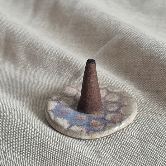 Incense Cone Disc in Frosted Purple