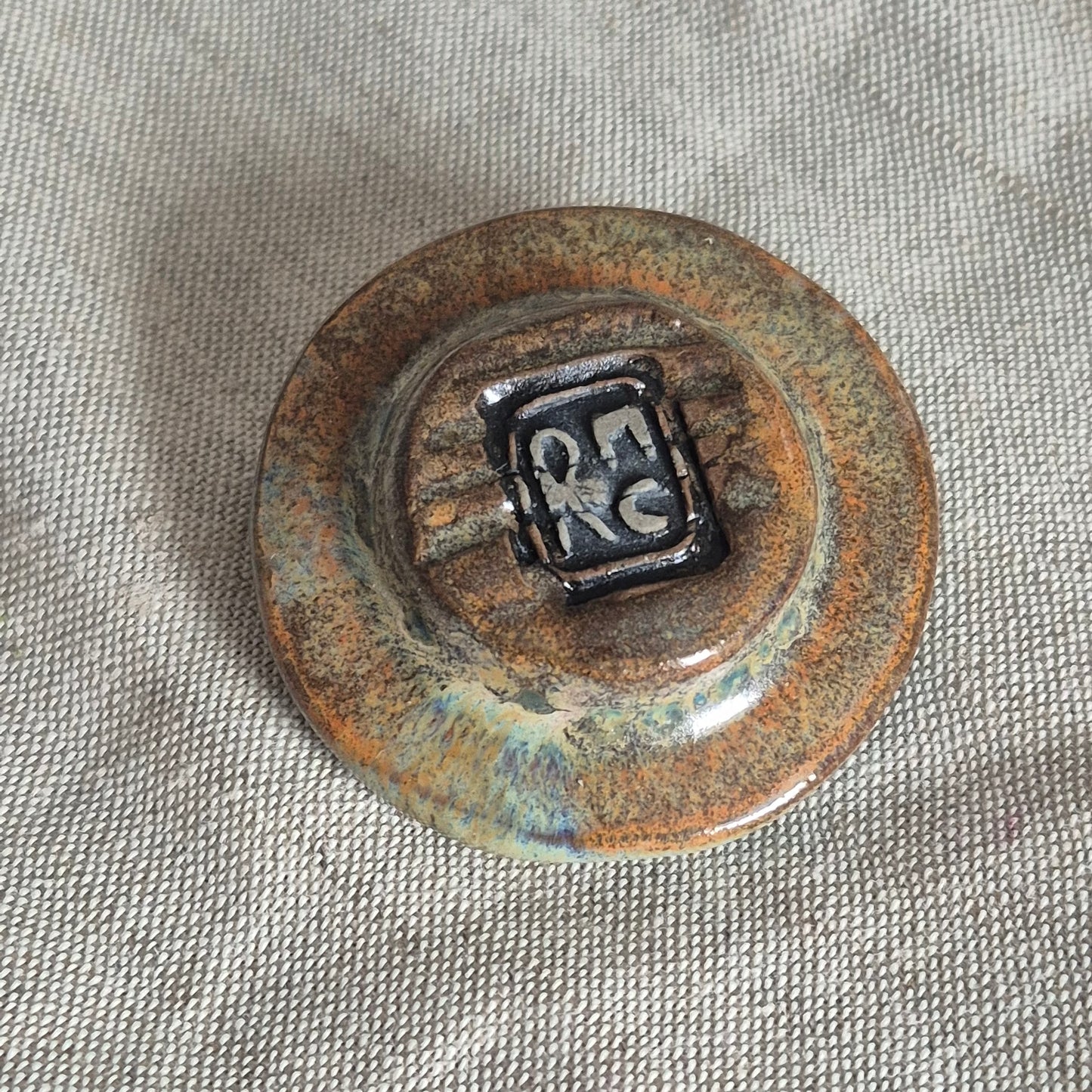 Incense Stick Holder in Rusted Turquoise