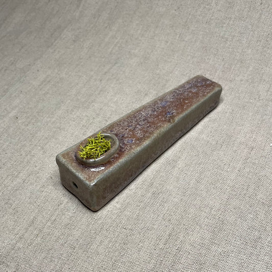 Coffin Pipe w Matching Sesh Plate in Cosmic Purple