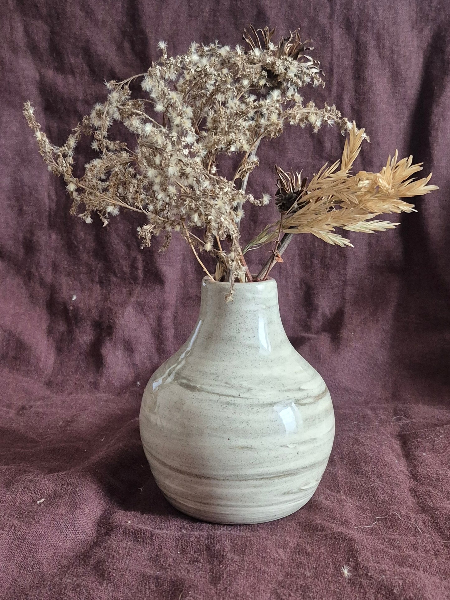 Marbled Bottle Neck Vase