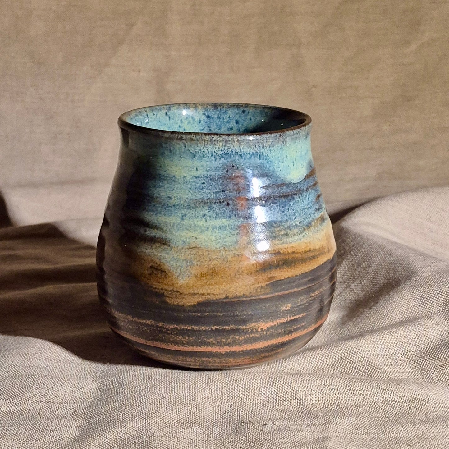 Florence Tumbler in Copper & Turquoise