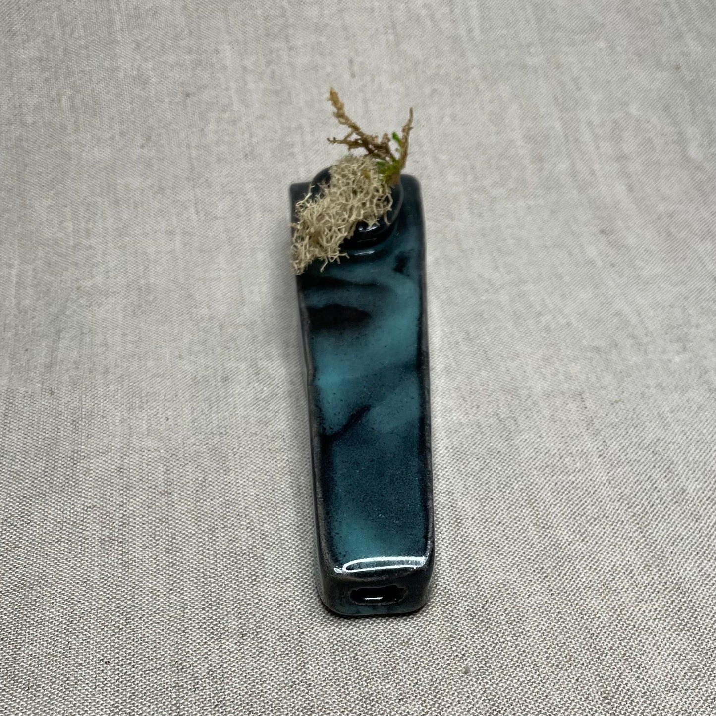 Coffin Pipe in Black Jade