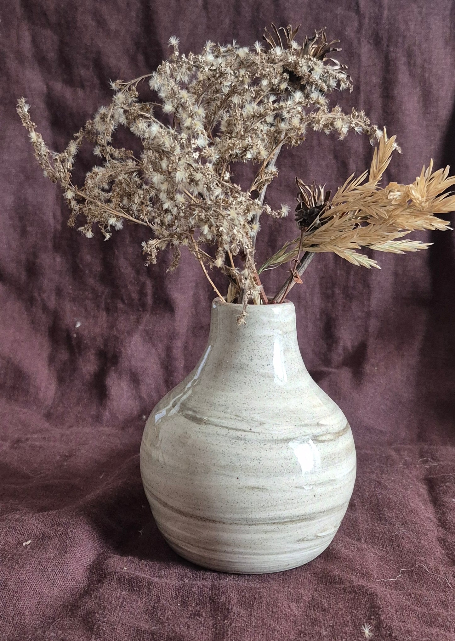 Marbled Bottle Neck Vase