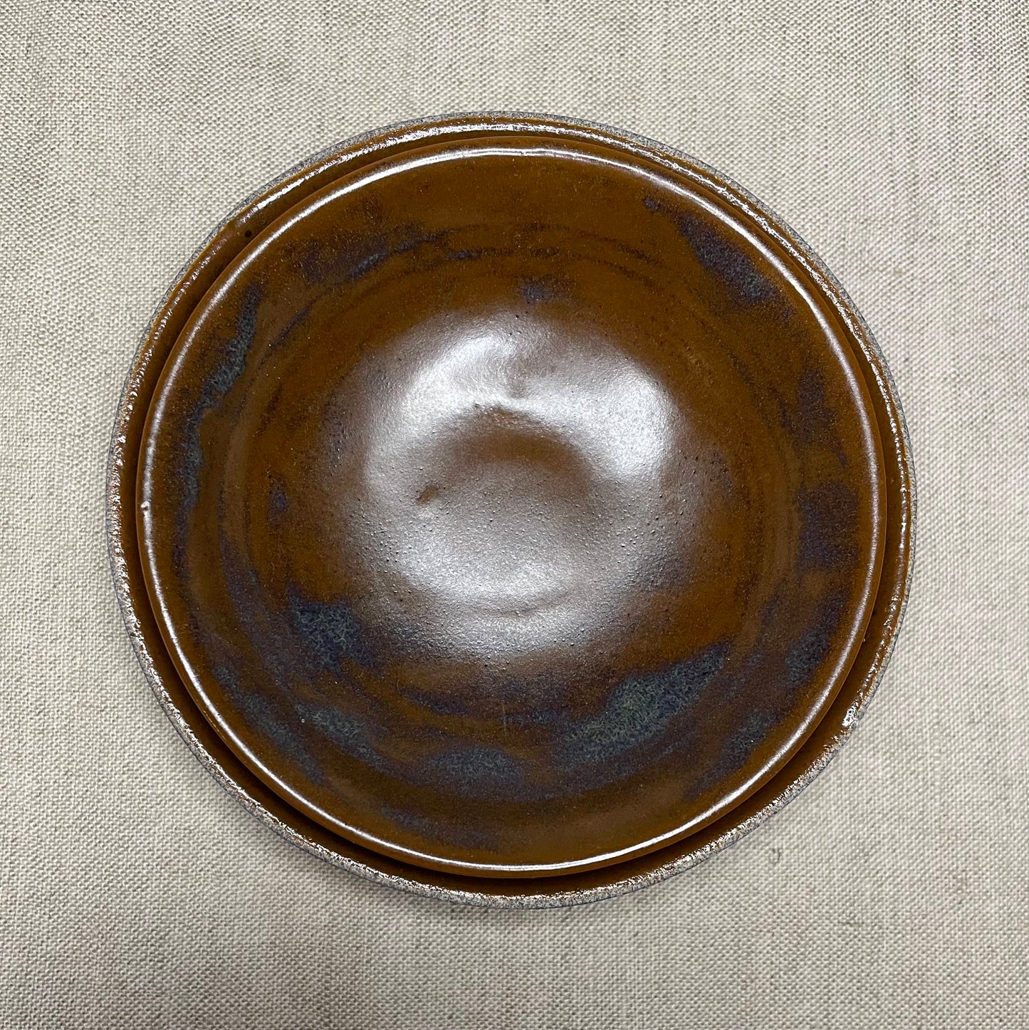 Set of 2 Small Bowls in Deep Brown