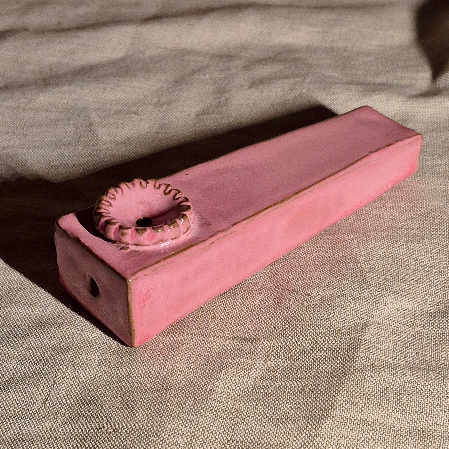 Coffin pipe in Raspberry Mist