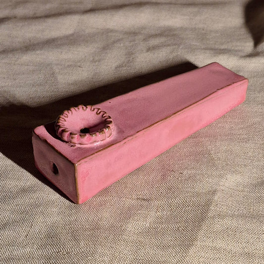 Coffin pipe in Raspberry Mist
