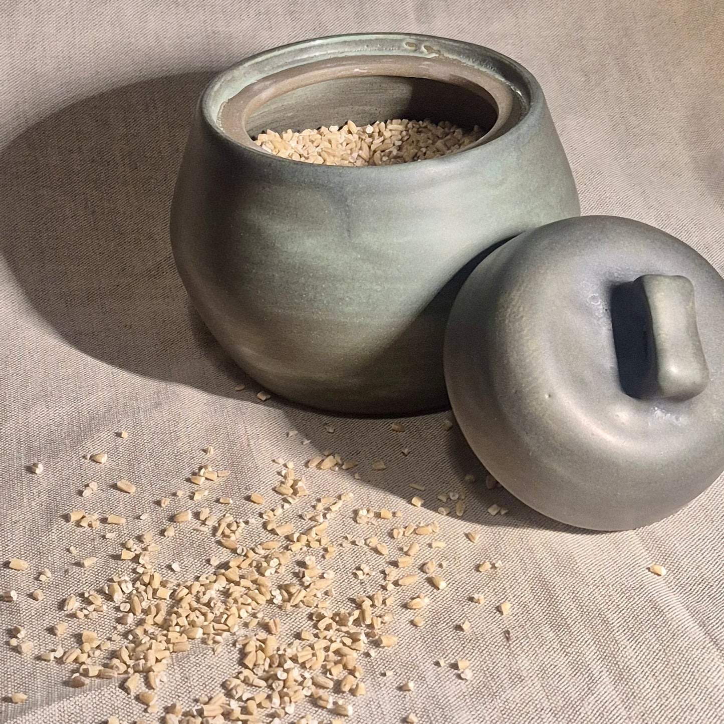 Medium Jar in Verdigris