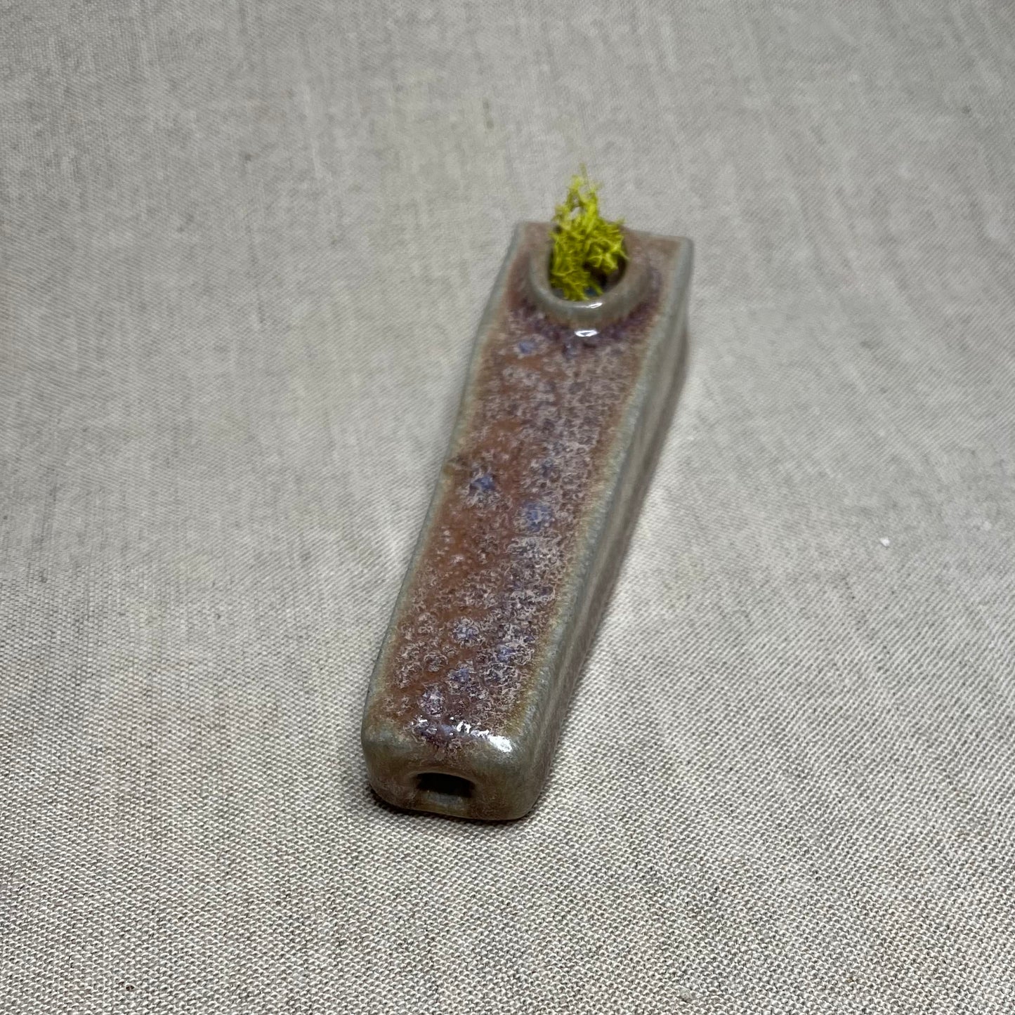 Coffin Pipe w Matching Sesh Plate in Cosmic Purple