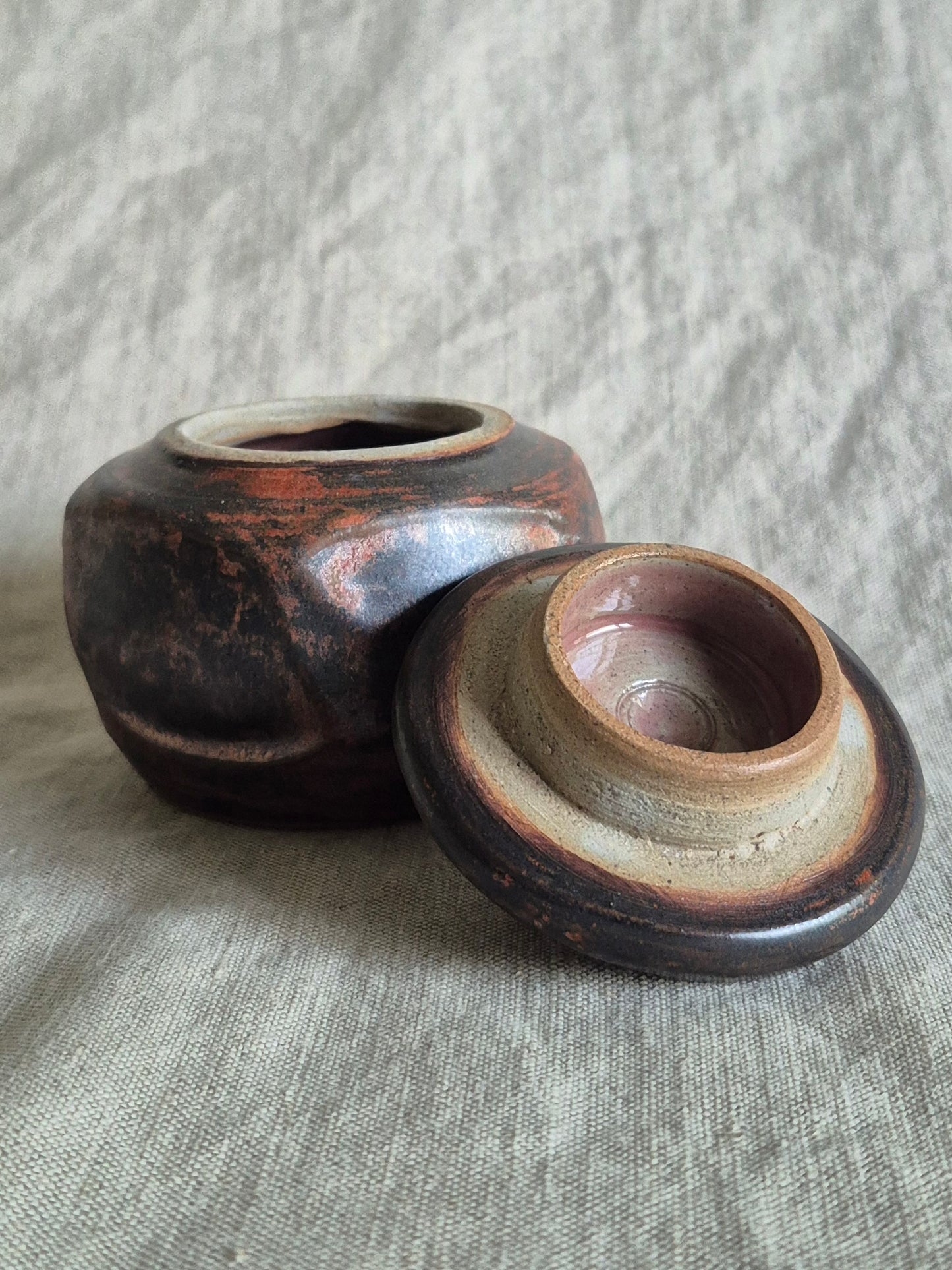 Small Jar in Ancient Copper