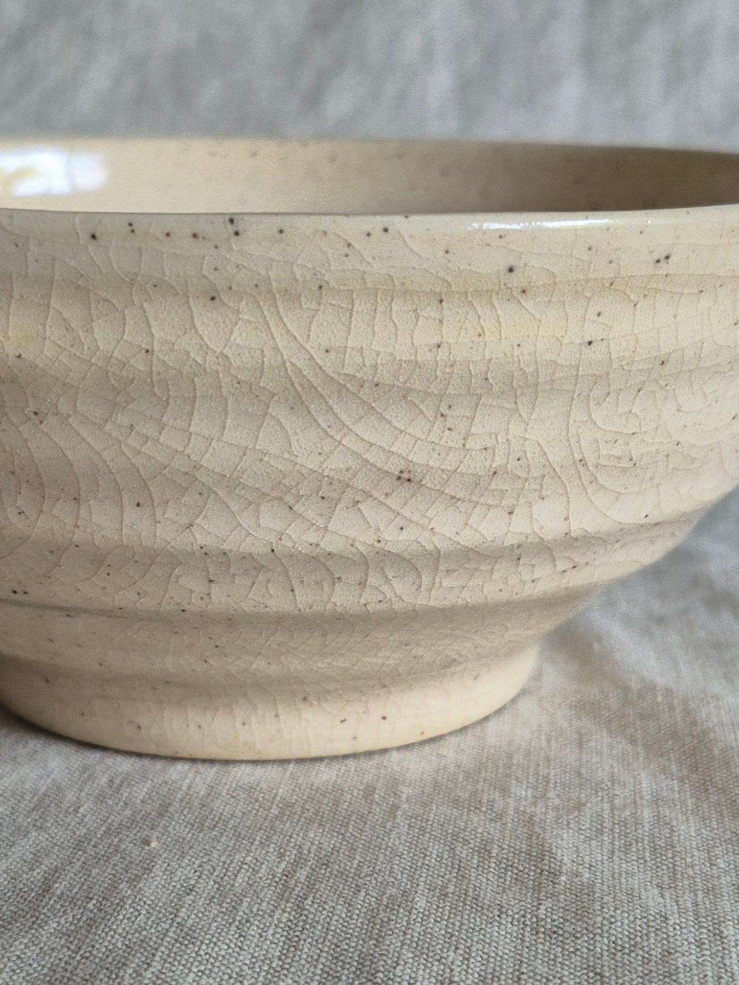 Medium Textured Bowl in Clear Crackle