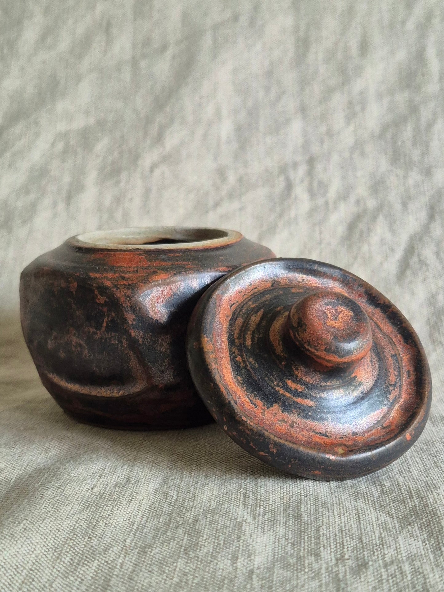 Small Jar in Ancient Copper