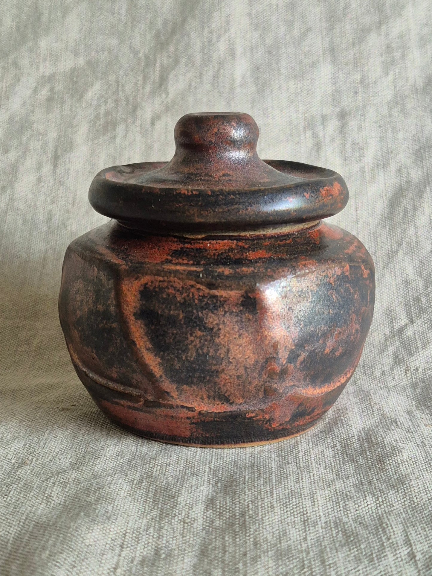 Small Jar in Ancient Copper