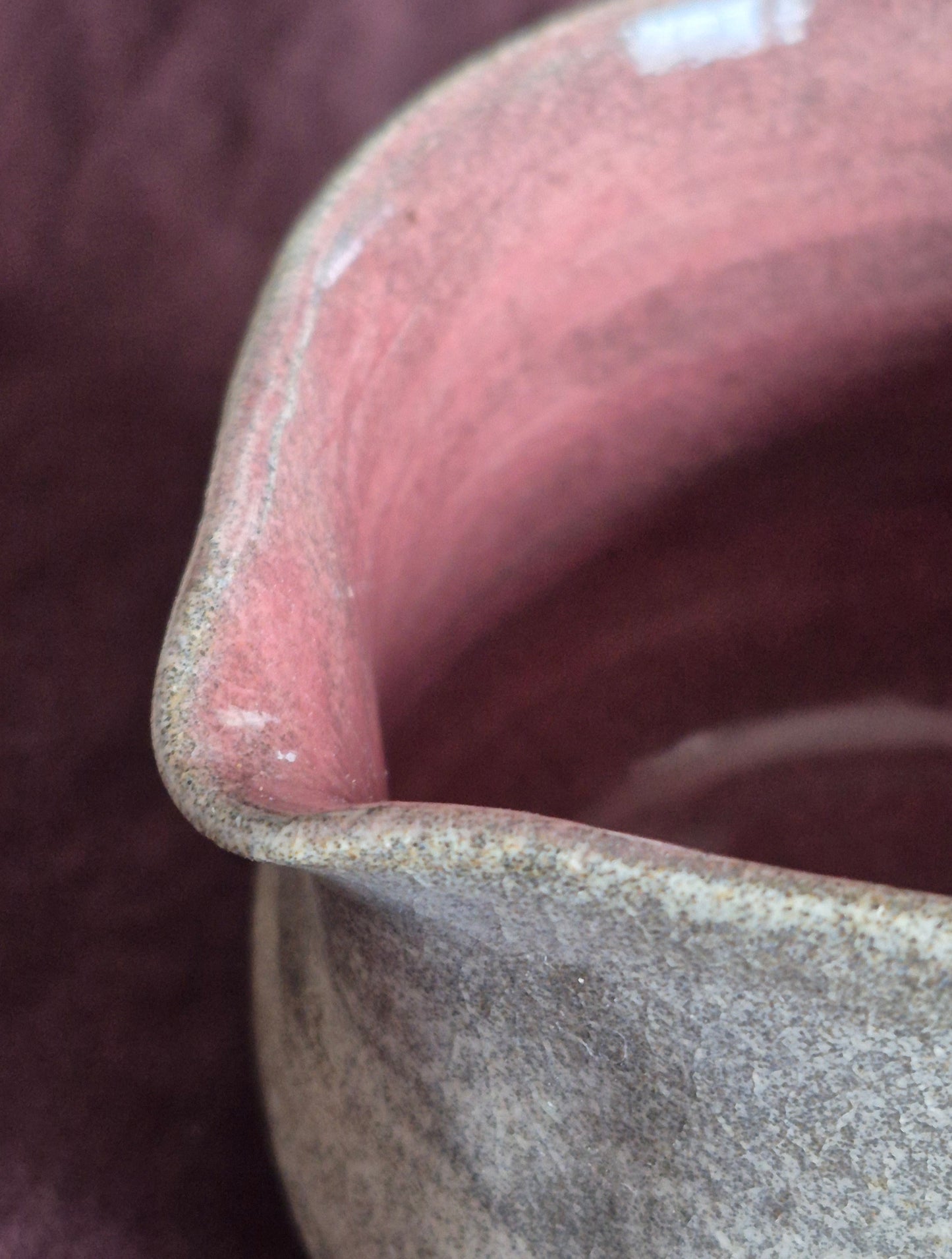 Pitcher/Gravy Boat in Weeping Plum (CRAZED)