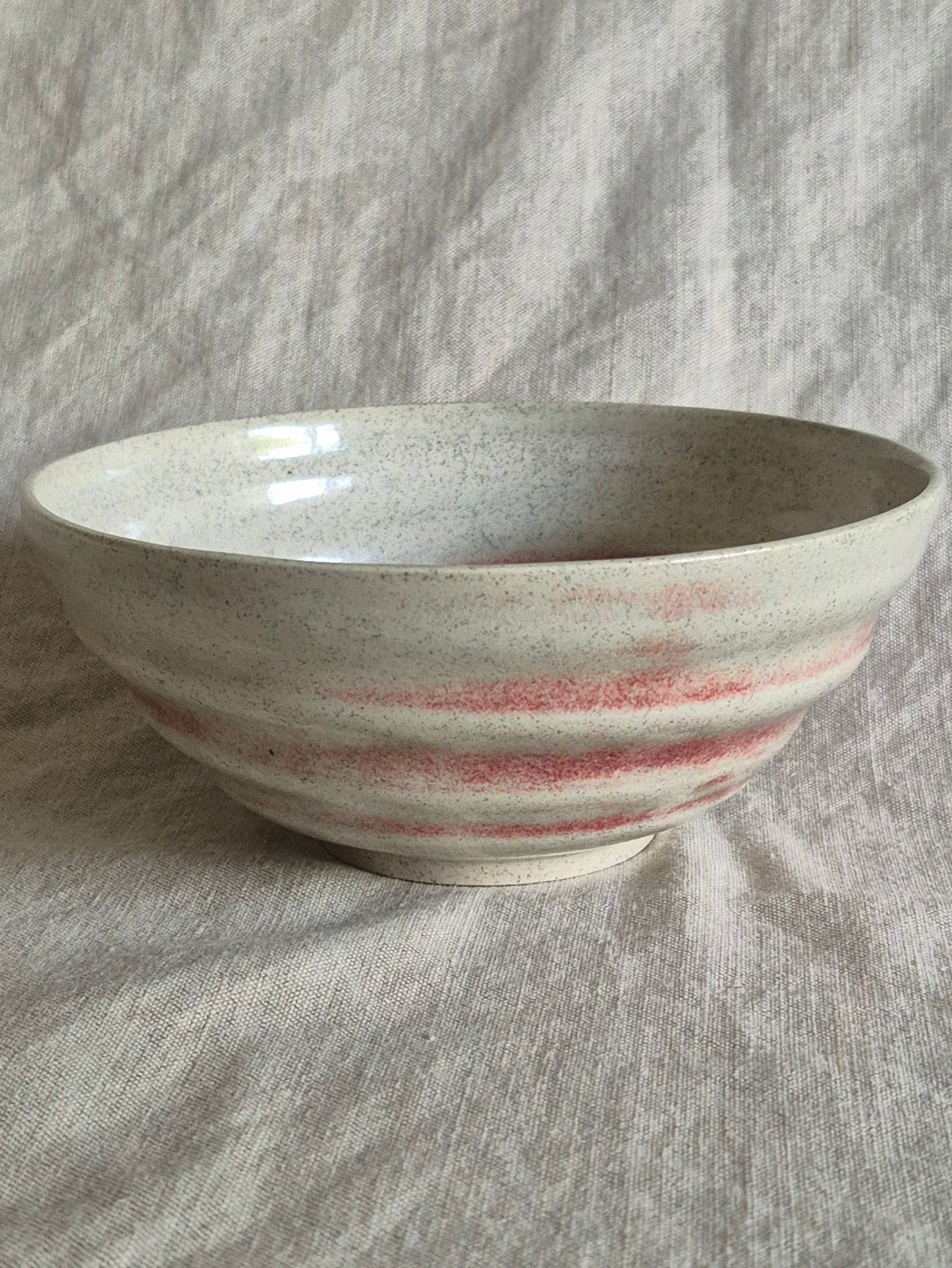 Medium Textured Bowl in Oxblood