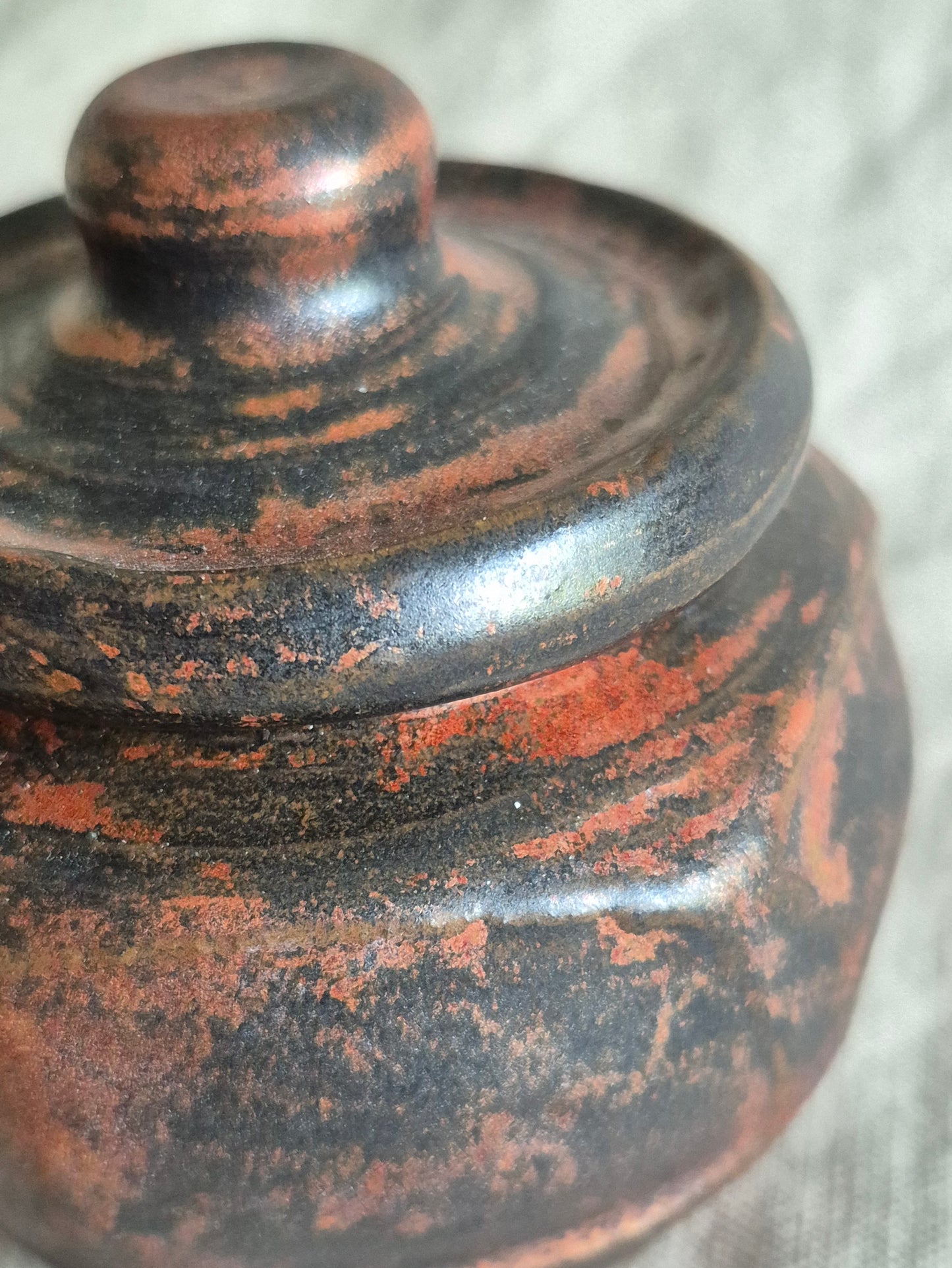 Small Jar in Ancient Copper