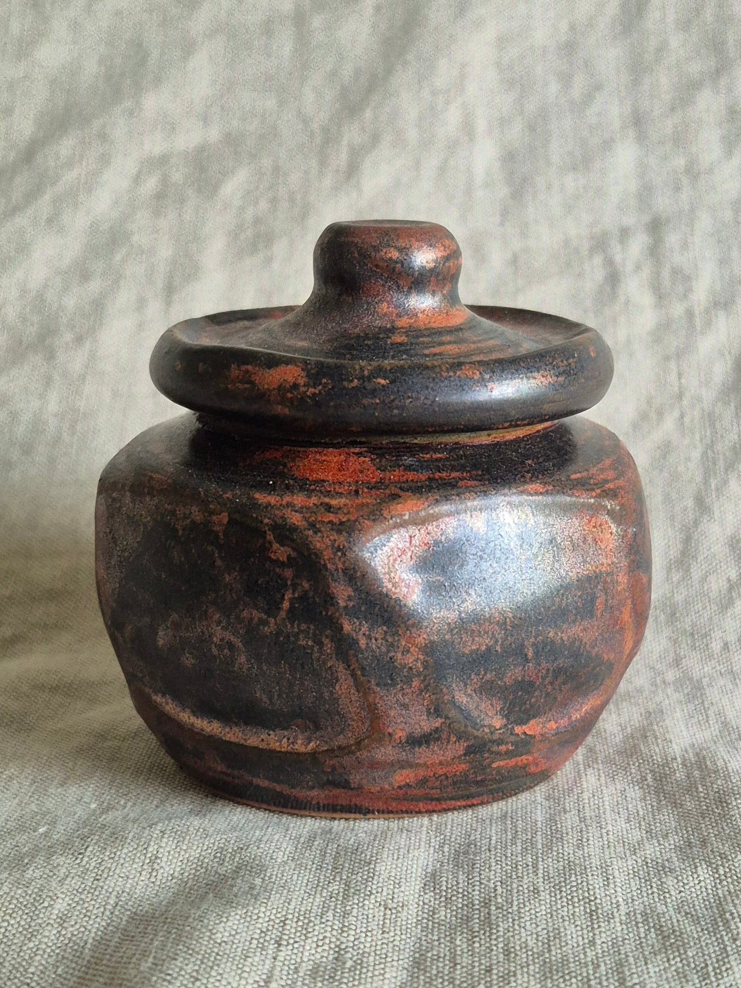 Small Jar in Ancient Copper