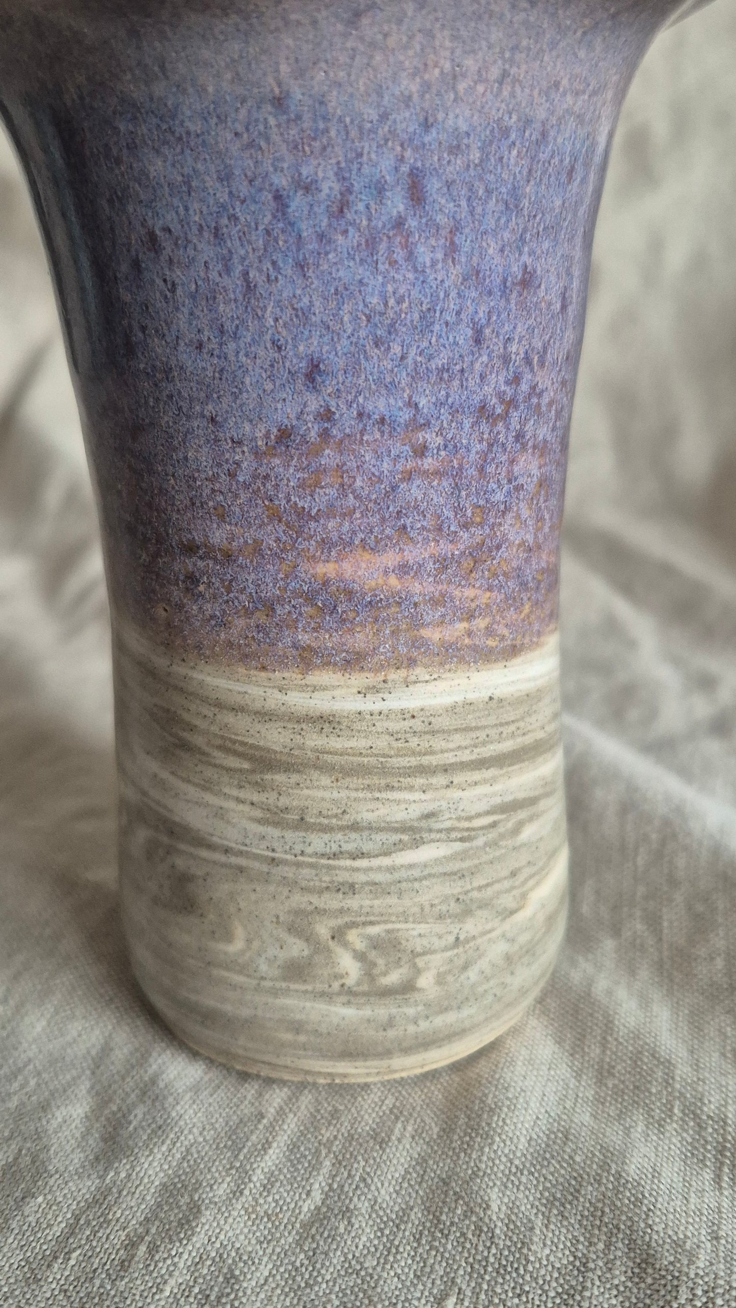 Flower Vase in Purple Marble