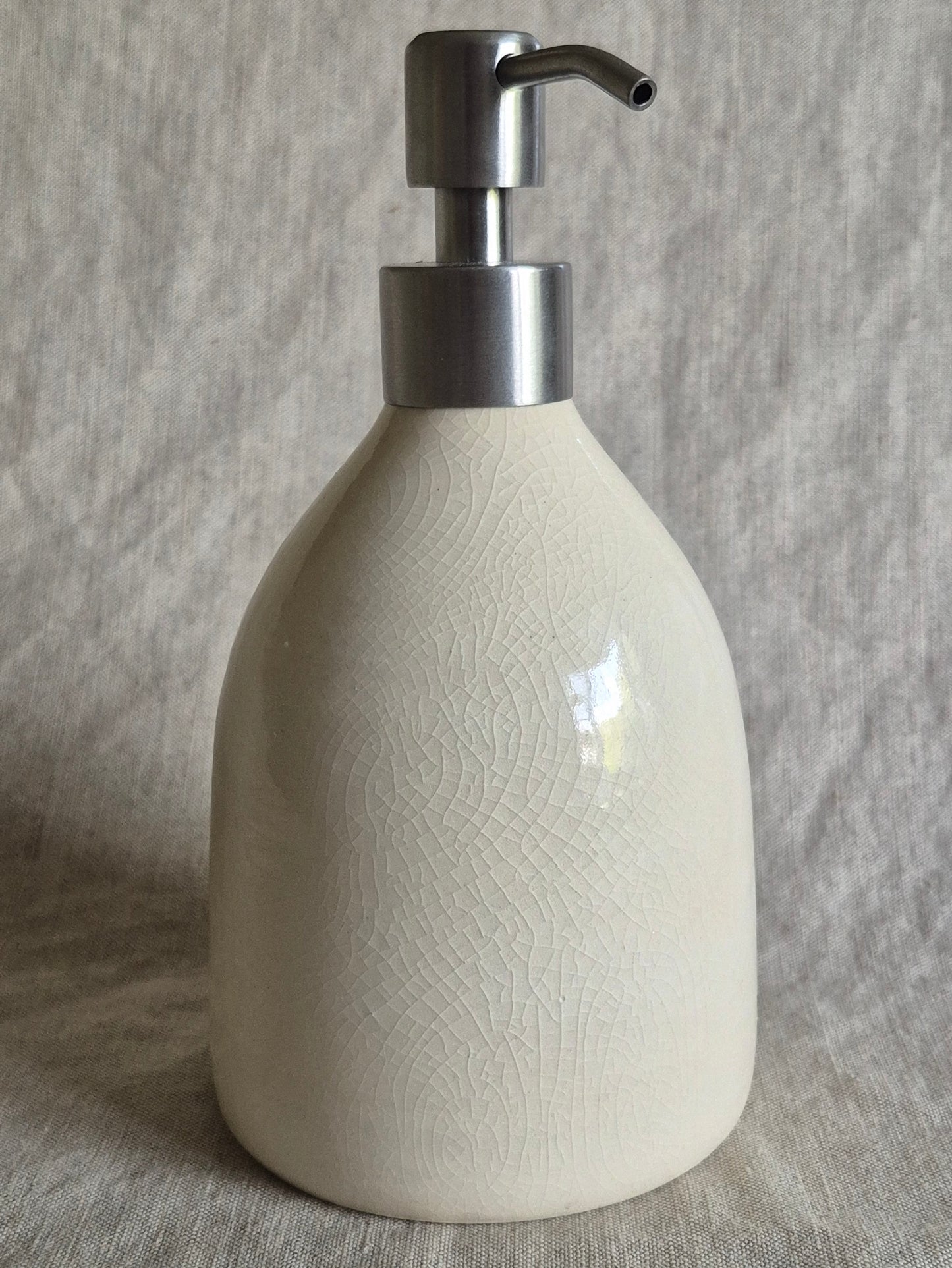 Soap Dispenser in Clear Crackle