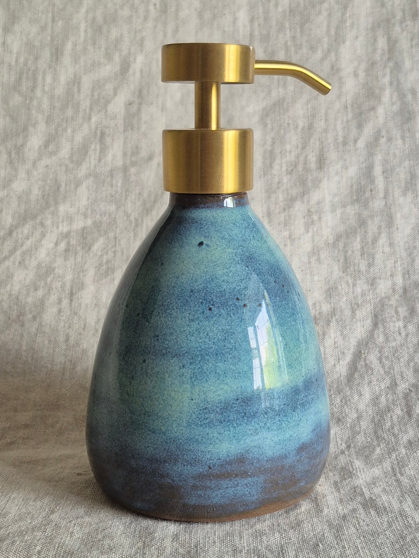 Soap Pump in Smoky Turquoise