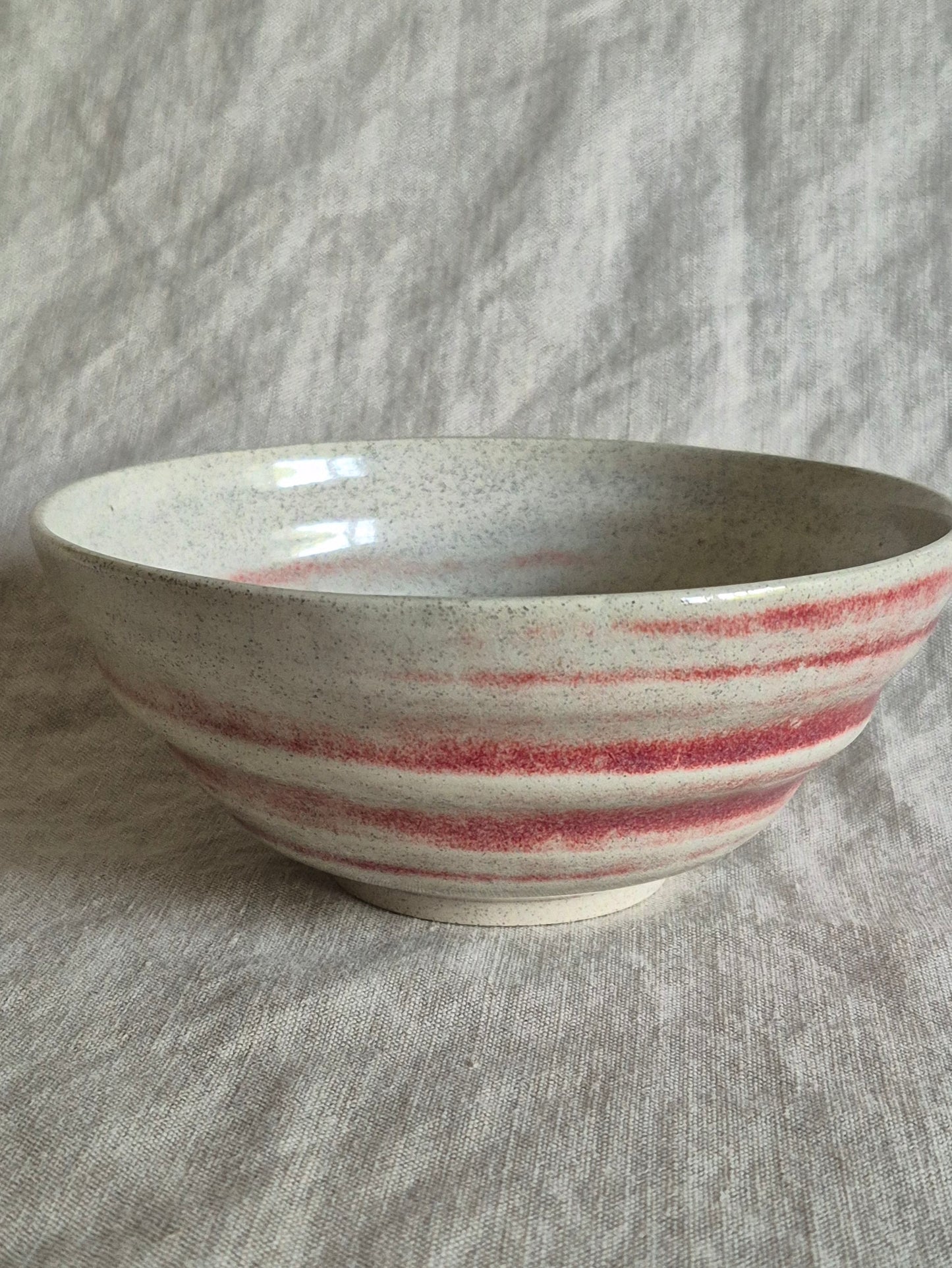 Medium Textured Bowl in Oxblood