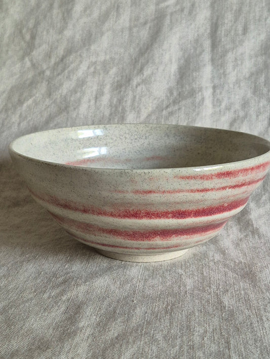 Medium Textured Bowl in Oxblood