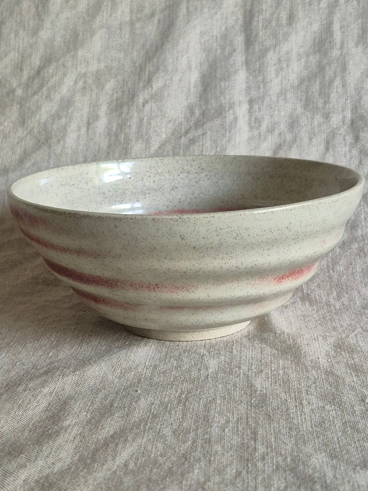 Medium Textured Bowl in Oxblood