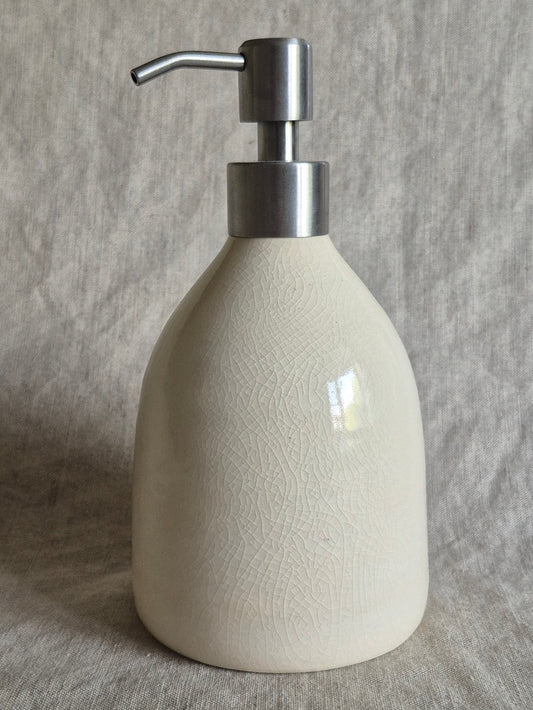 Soap Dispenser in Clear Crackle