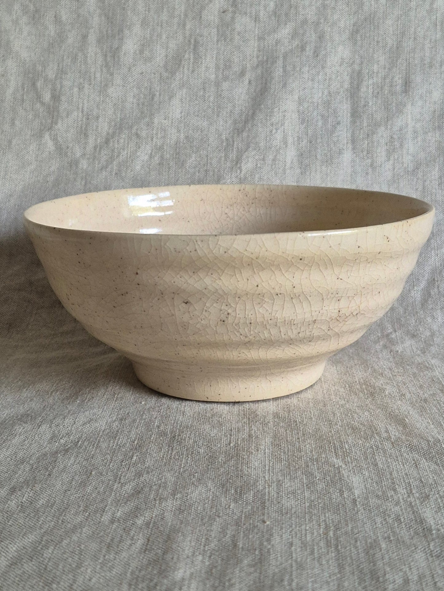 Medium Textured Bowl in Clear Crackle