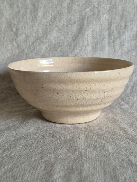 Medium Textured Bowl in Clear Crackle