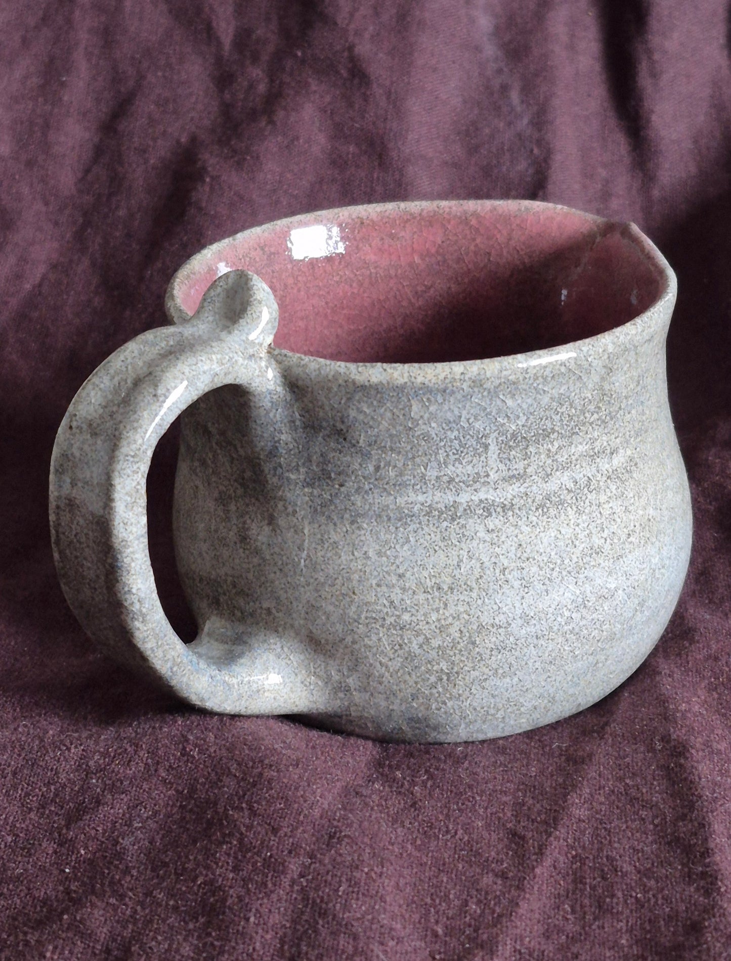 Pitcher/Gravy Boat in Weeping Plum (CRAZED)