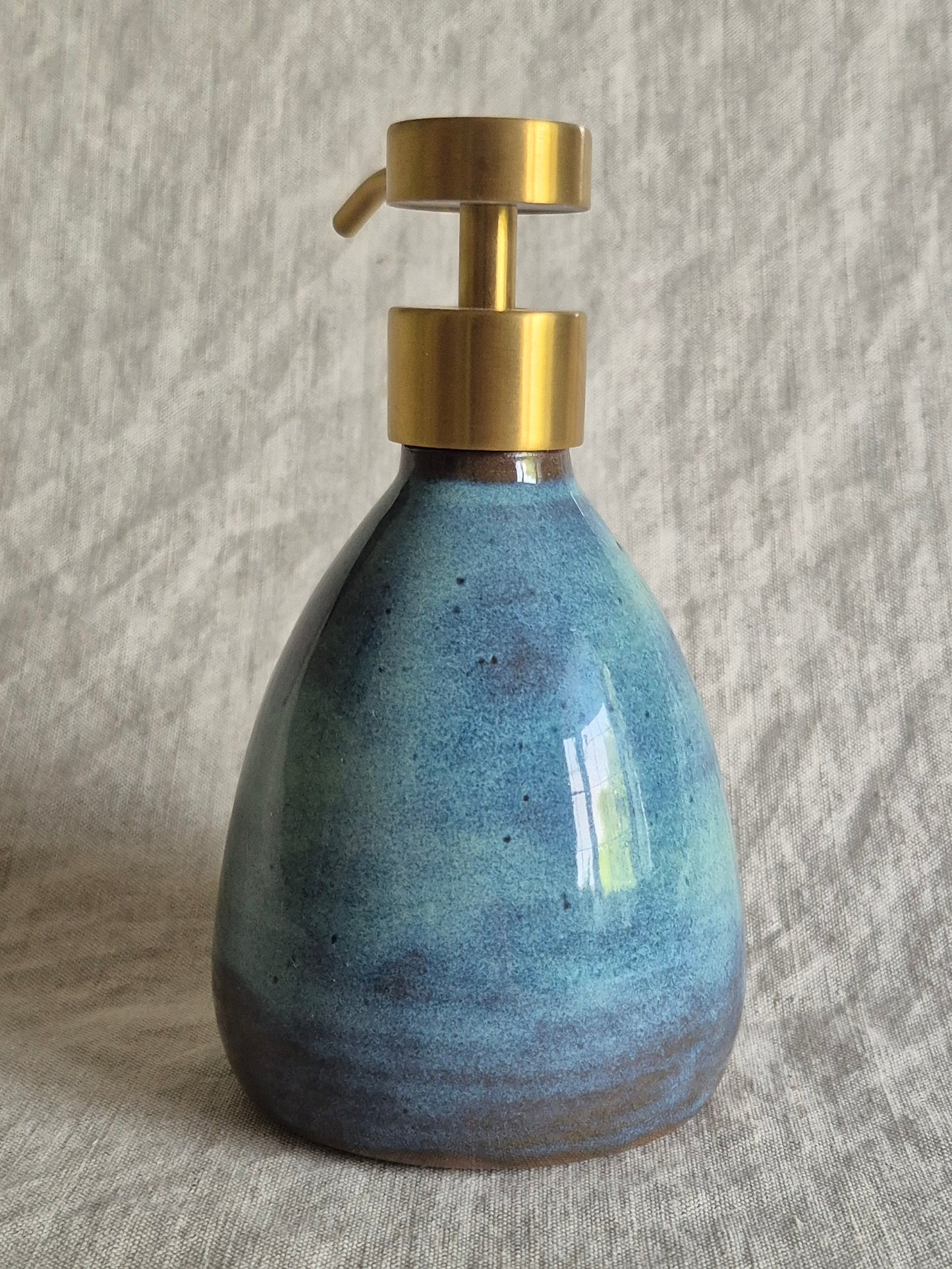 Soap Pump in Smoky Turquoise