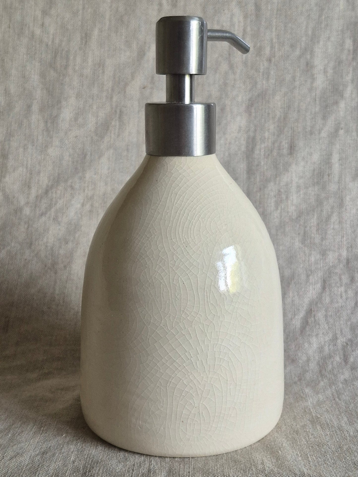 Soap Dispenser in Clear Crackle