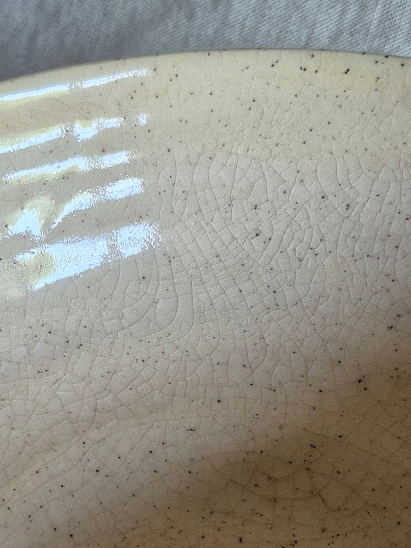 Medium Textured Bowl in Clear Crackle
