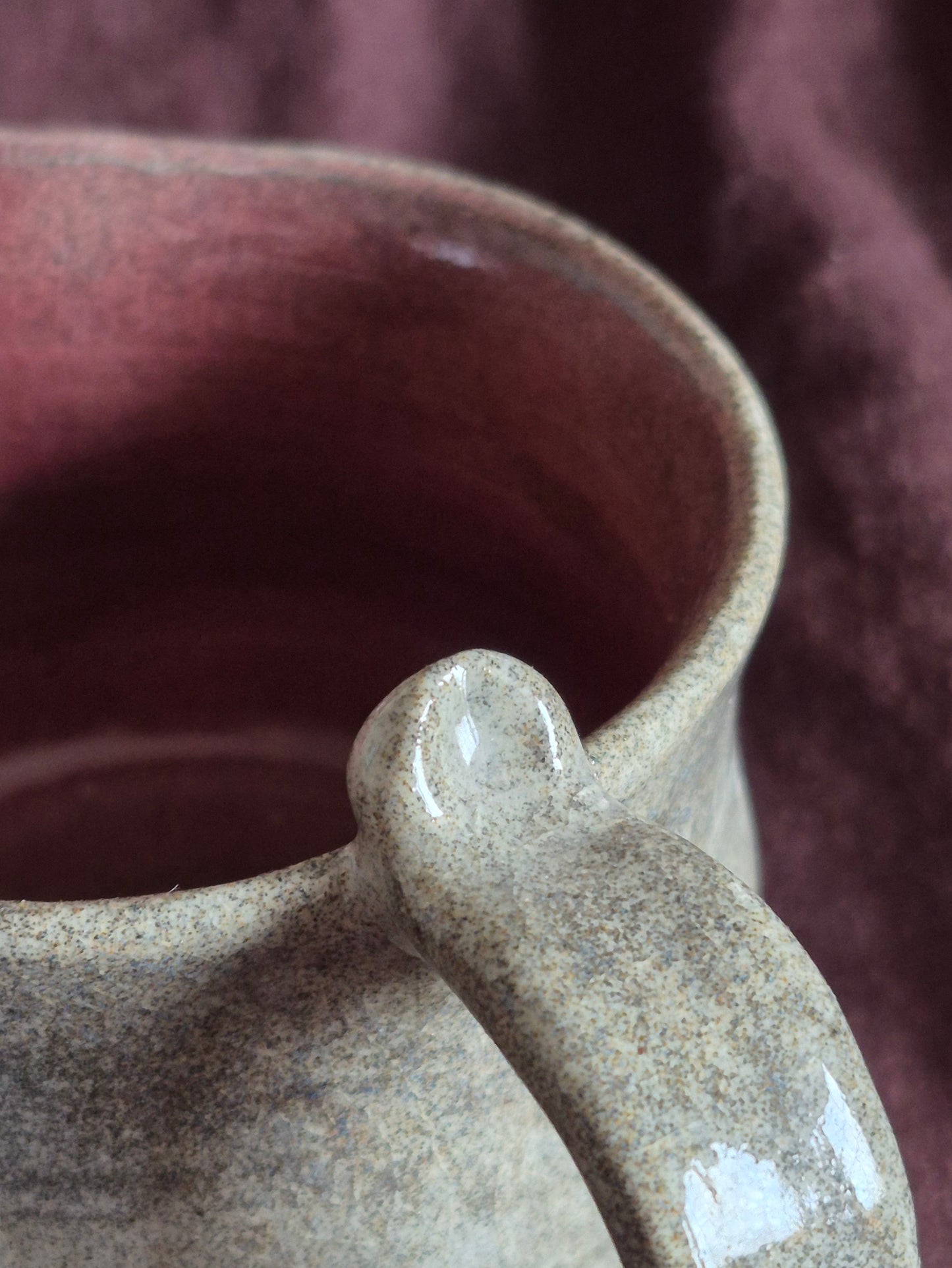Pitcher/Gravy Boat in Weeping Plum (CRAZED)
